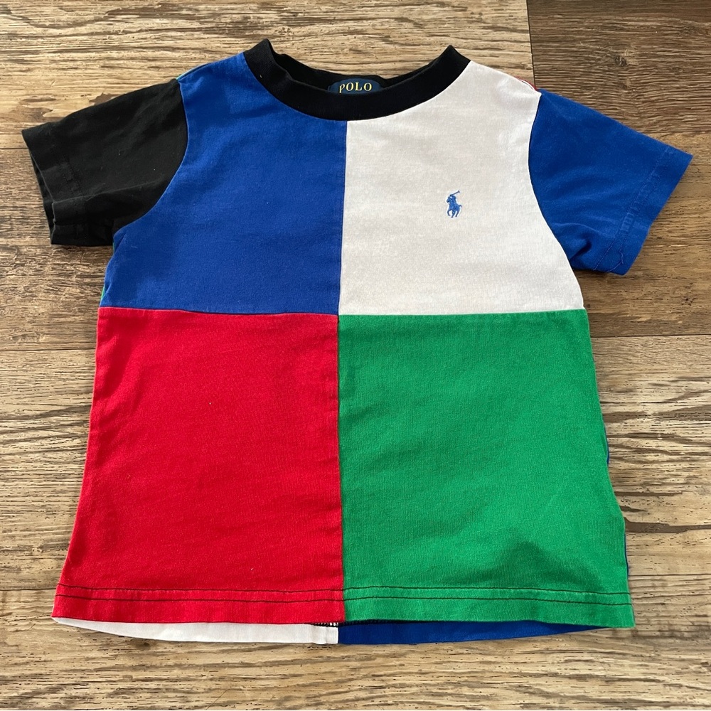 Polo Ralph Lauren block tshirt 2/2T